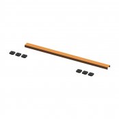 Abacus Elements 700mm Linear Waste Cover Plate - Brushed Bronze