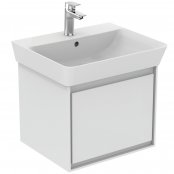 Ideal Standard Connect Air Cube Basin Unit for 550mm Basin (Gloss White with Matt Grey Interior)