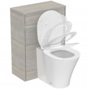 Ideal Standard Connect Air 600mm Floor Standing WC Unit (Light Grey Wood with Matt White Interior)