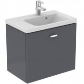 Ideal Standard Concept Space Gloss Grey 600mm 1 Drawer Vanity Unit