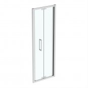 Ideal Standard i.life 760mm Bright Silver Bi-Fold Door