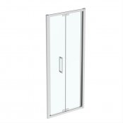 Ideal Standard i.life 900mm Bright Silver Bi-Fold Door