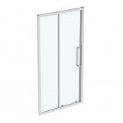 Ideal Standard i.life 1100mm Bright Silver Sliding Door