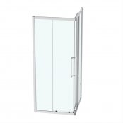 Ideal Standard i.life 900mm Bright Silver Corner Entry Shower Enclosure