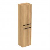 Ideal Standard i.life A 2 Door Tall Column Unit in Natural Oak