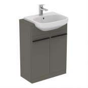 Ideal Standard i.life A 60cm Semi-Countertop Matt Quartz Grey Washbasin Unit