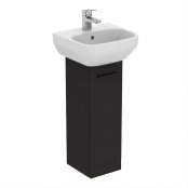 Ideal Standard i.life A 23cm Pedestal Matt Carbon Grey Washbasin Unit
