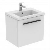 Ideal Standard i.life S Compact Wall Hung 50cm 1 Drawer Matt White Vanity Unit