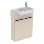 Ideal Standard i.life S 60cm Compact Semi-Countertop Matt Sandy Beige Washbasin Unit