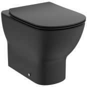 Ideal Standard Tesi Silk Black Back to Wall Toilet with Soft Close Seat - Stock Clearance