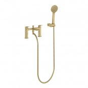 Britton Bathrooms Greenwich Brushed Brass Bath Shower Mixer