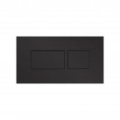 Britton Bathrooms Hoxton Matt Black Dual Flush Plate