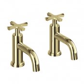 Burlington Riviera Gold Basin Pillar Taps