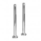 Burlington Riviera Art Deco Chrome Stand Pipes for Freestanding Bath Taps