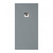 Sommer Essenza 1400 x 900mm Grey Slate Shower Tray - Offset Waste