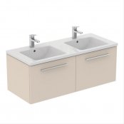 Ideal Standard i.life B Wall Hung 120cm 2 Drawer Matt Sandy Beige Vanity Unit