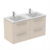 Ideal Standard i.life B Wall Hung 120cm 4 Drawer Matt Sandy Beige Vanity Unit