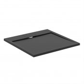 Ideal Standard i.life Ultra Flat S 700 x 700mm Square Shower Tray with Waste - Jet Black