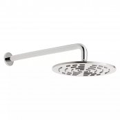 Vado Geometry 250mm Round Shower Head and Arm
