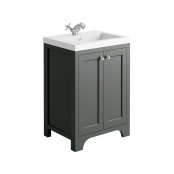 Harrogate Brunswick Spa Grey 600mm Vanity Unit with Basin