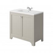 Harrogate Brunswick Dovetail Grey 900mm Vanity Unit with Basin