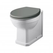 Harrogate Back to Wall Toilet & Spa Grey Soft Close Seat