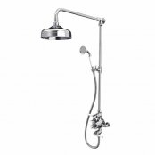 Tavistock Lansdown Dual Function Shower System with Overhead Shower & Handset - Chrome