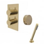 Tavistock Quantum Dual Function Shower Valve with Bath Filler & Handset - Brushed Brass