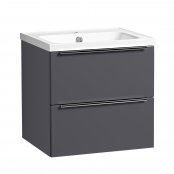 Tavistock Cadence 500mm Wall Mounted Vanity Unit - Storm Grey