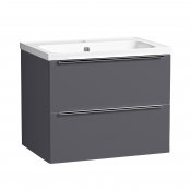Tavistock Cadence 600mm Wall Mounted Vanity Unit - Storm Grey
