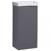 Tavistock Cadence Storm Grey 400mm Cloakroom Unit & Basin