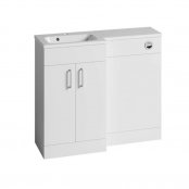 Tavistock Nexus Gloss White 1000mm Back to Wall Basin Unit - Left Hand