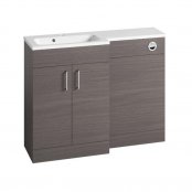 Tavistock Nexus Urban Grey 1100mm Back to Wall Basin Unit - Left Hand