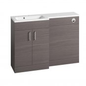 Tavistock Nexus Urban Grey 1200mm Back to Wall Basin Unit - Left Hand