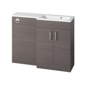 Tavistock Nexus Urban Grey 1100mm Back to Wall Basin Unit - Right Hand