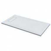 Roman Infinity Slate 1700 x 800mm White Rectangular Shower Tray