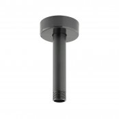 Vado Individual Fixed Head Ceiling Mounting Shower Arm - Brushed Black 100mm (4")