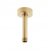Vado Individual Fixed Head Ceiling Mounting Shower Arm - Brushed Gold 100mm (4")