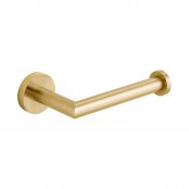 Vado Individual Knurled Accents Toilet Roll Holder - Brushed Gold