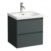 Laufen Lani Traffic Grey 550mm 2 Drawer Vanity Unit