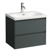 Laufen Lani Traffic Grey 650mm 2 Drawer Vanity Unit