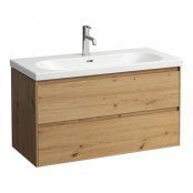 Laufen Lani Wild Oak 1000mm 2 Drawer Vanity Unit