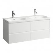 Laufen Lani Matt White 1200mm 4 Drawer Vanity Unit