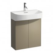 Laufen Sonar 600mm Titanium (Lacquered) 2 Door Vanity Unit