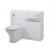 Tavistock Match 1000mm Gloss White Unit and Basin - Right Hand