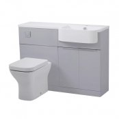 Tavistock Match 1200mm Light Grey Unit and Basin - Right Hand