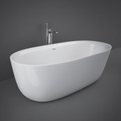RAK Contour Freestanding Oval Bathtub 1800x800mm - Alpine White