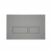 RAK Ecofix Flush Plate With Rectangular Push Button - Matt Grey