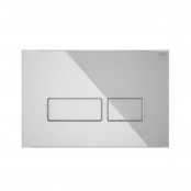RAK Ecofix Flush Plate With Rectangular Push Button - White