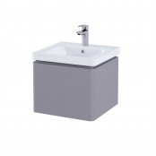 RAK Resort 550mm Single Draw Basin Unit - Matt Mushroom